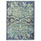 Homeroots 4 x 6 ft. Blue & White Jacobean Pattern Area Rug 395704 - alternate 1